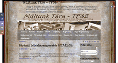 Desktop Screenshot of multunktara-tfsz.hu